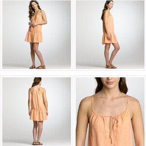 J.Crew's Linen Getaway Dress Womens Medium Beachy Casual Summer Vacation